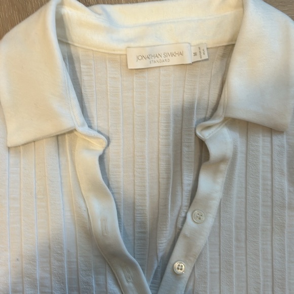 Jonathan Simkhai Collar ribbed top - Picture 2 of 3